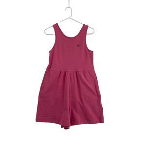 Roxy Girl Best‎ for Last Romper Size XL/14 Pink Dotted Swiss Fabric Beach NEW